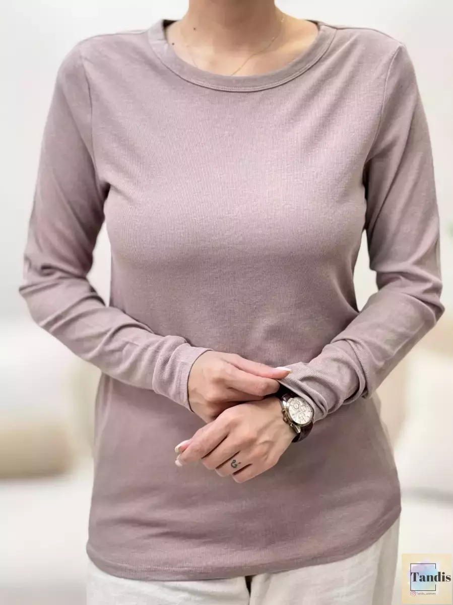 تیشرت آستین بلند کبریتی ساده(9رنگ)