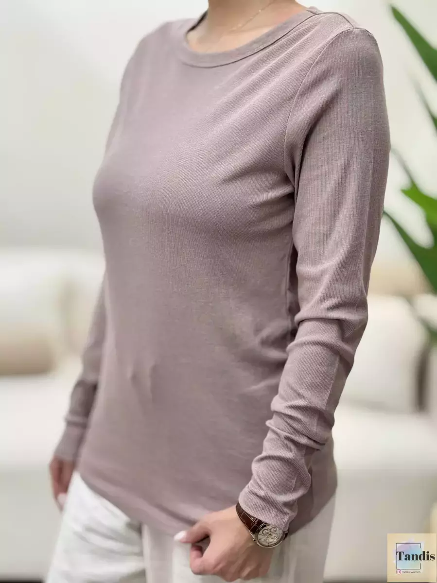 تیشرت آستین بلند کبریتی ساده(9رنگ)