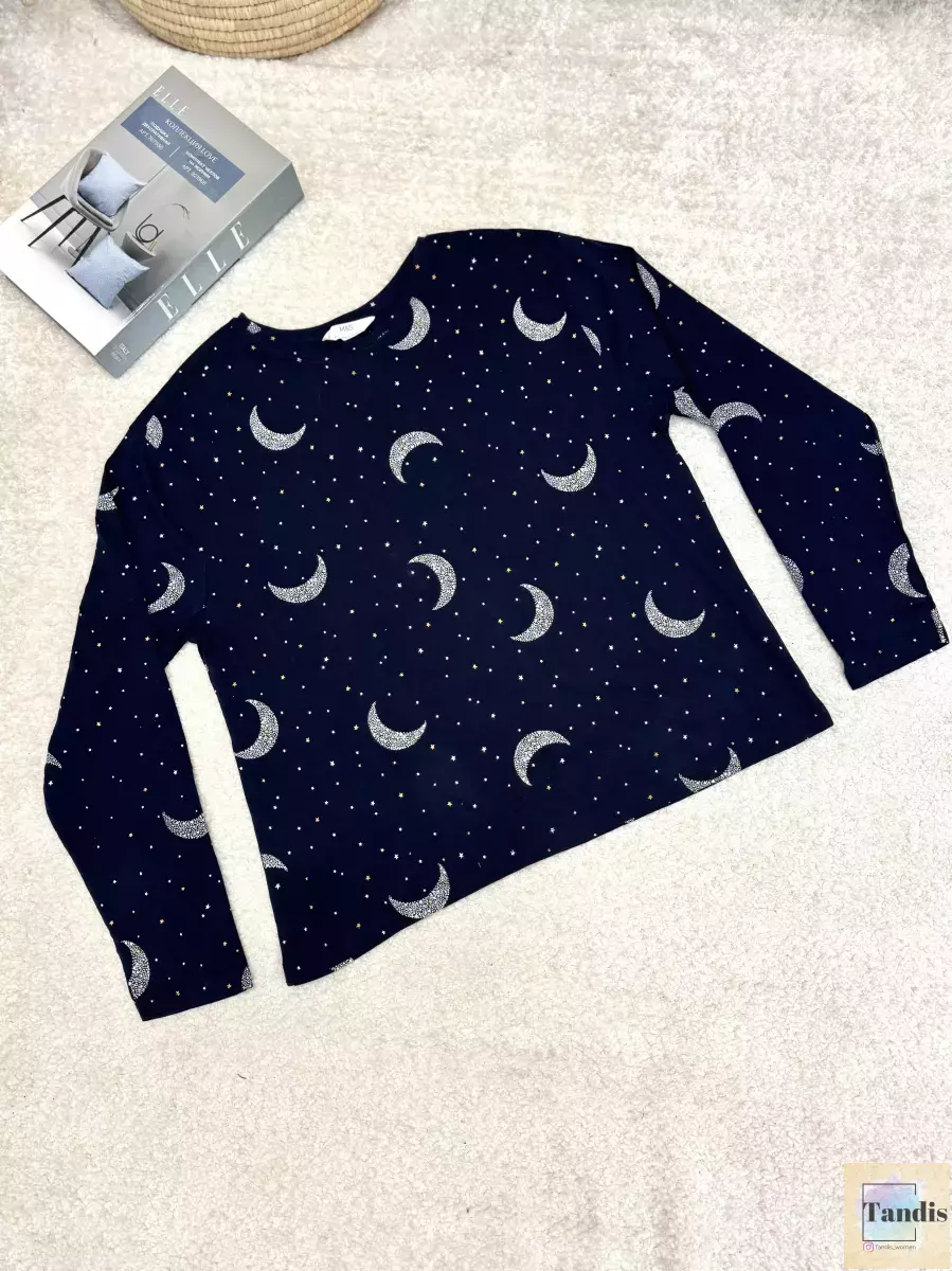 تیشرت آستین بلندطرحدارM.S