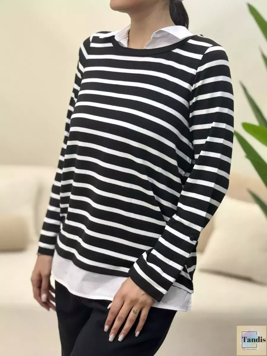 بافت شومیزی ساده و راه راه