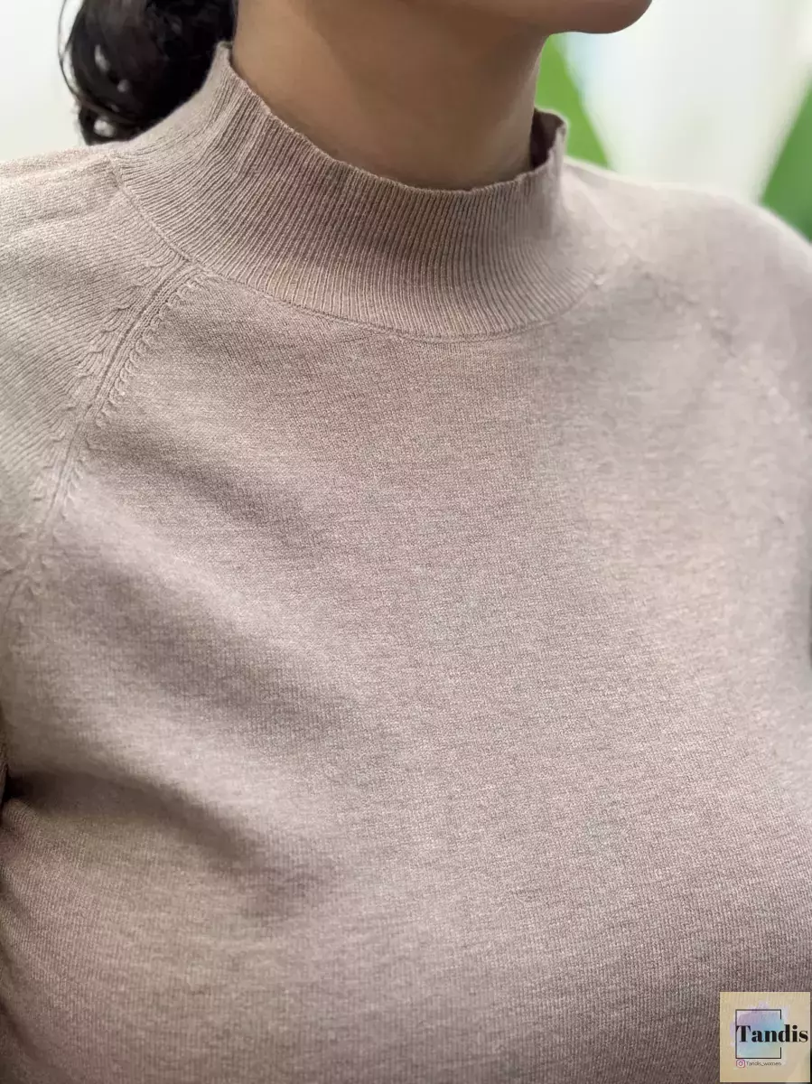 بافت یقه 3سانت ساده(کرم/مشکی)