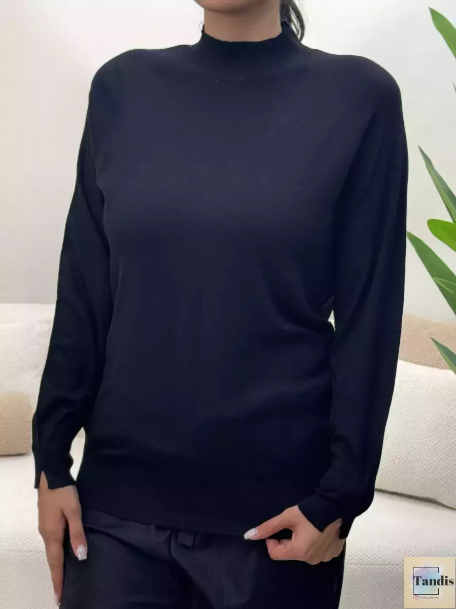 بافت یقه 3سانت ساده(کرم/مشکی)