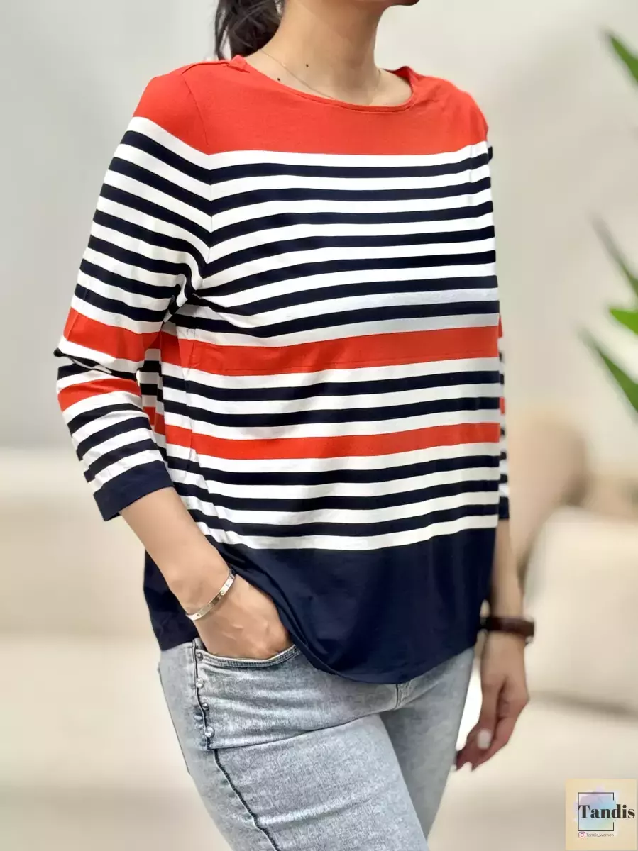 تیشرت ویسکوز آستین بلند (طرحبندی)