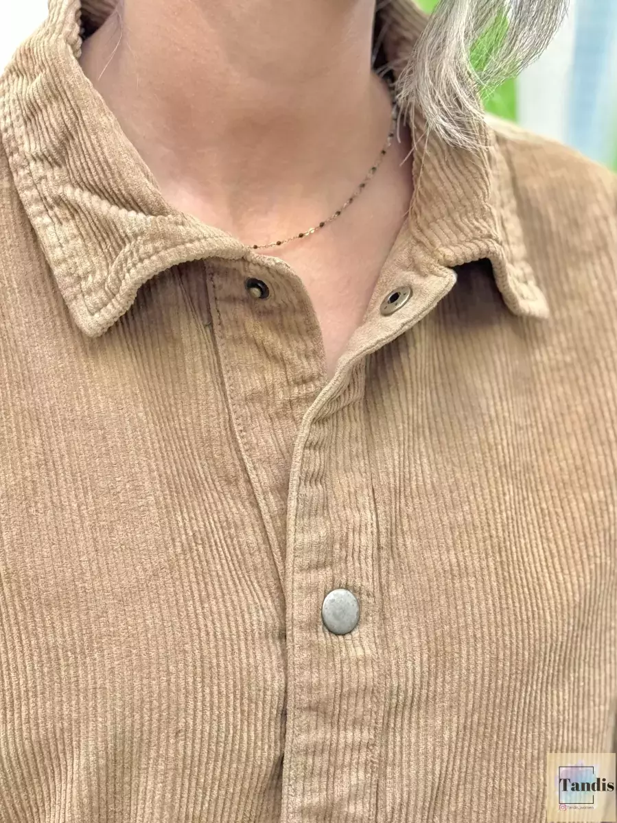 کت مخمل کبریتی (طوسی/شتری)