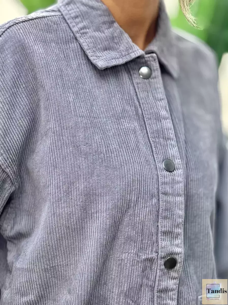 کت مخمل کبریتی (طوسی/شتری)