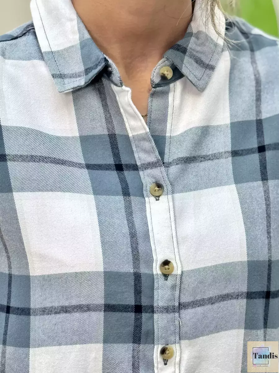 شومیز چارخونه موهر