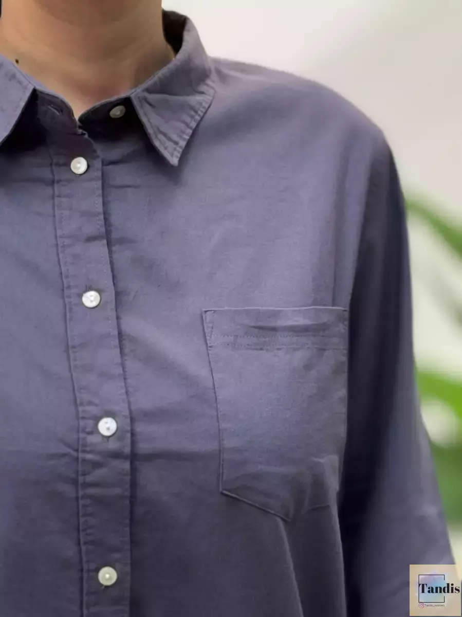 شومیز سبز تیره و فیلی h.m