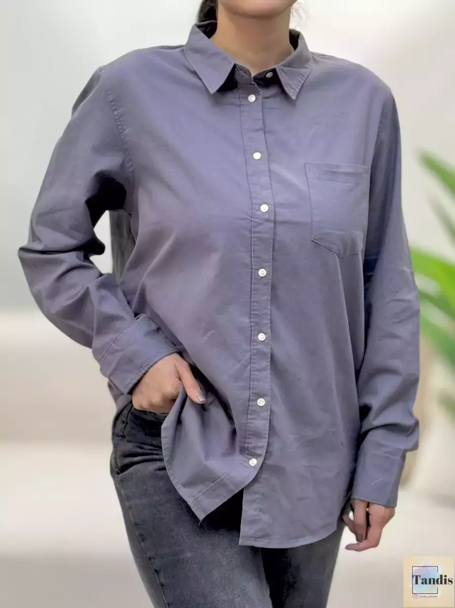 شومیز سبز تیره و فیلی h.m