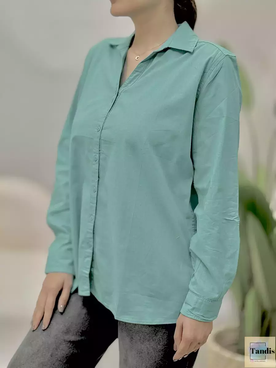 شومیز لینن یقه هفت (رنگبندی)