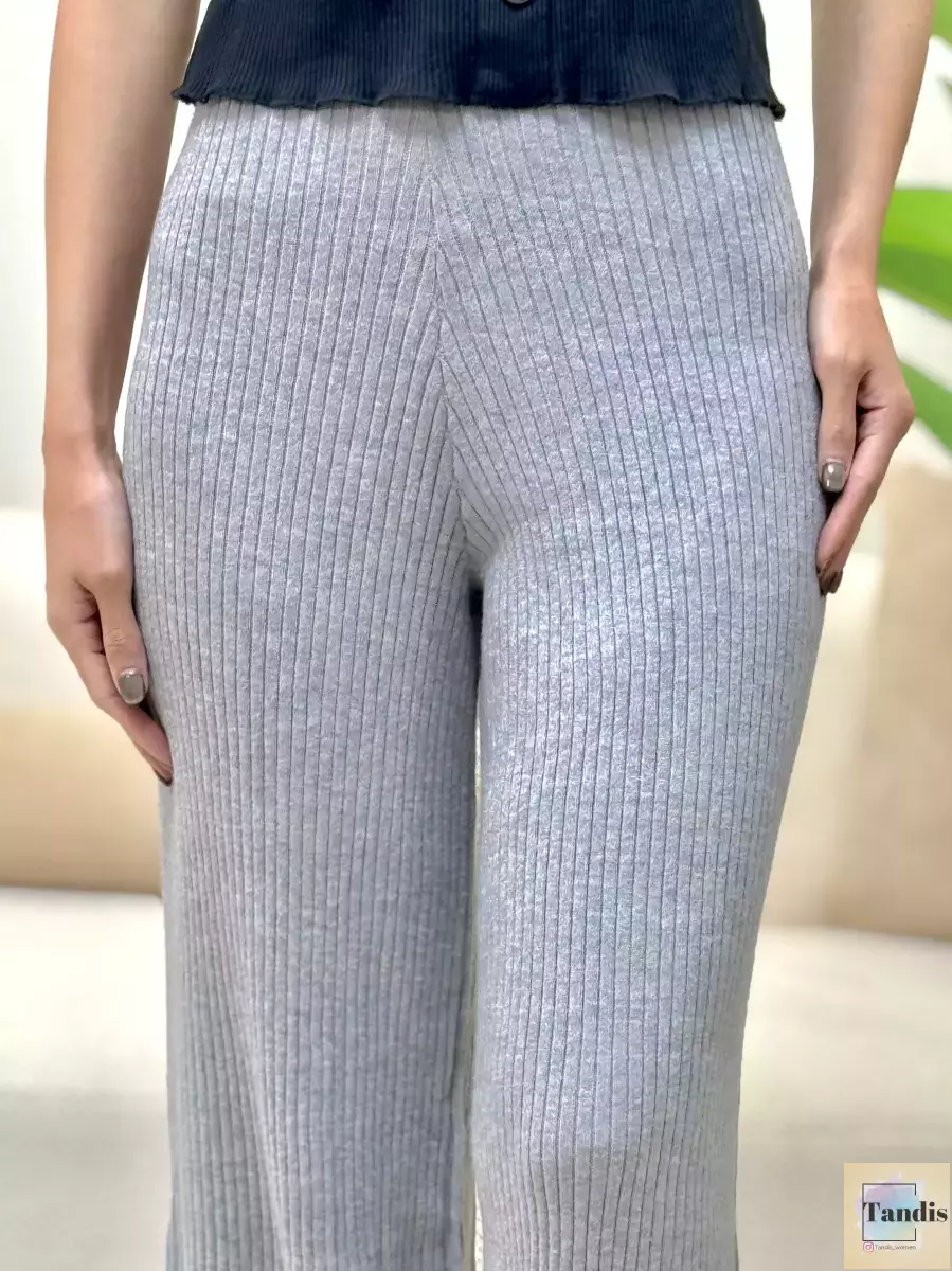 شلوار موهر(کرم-طوسی)