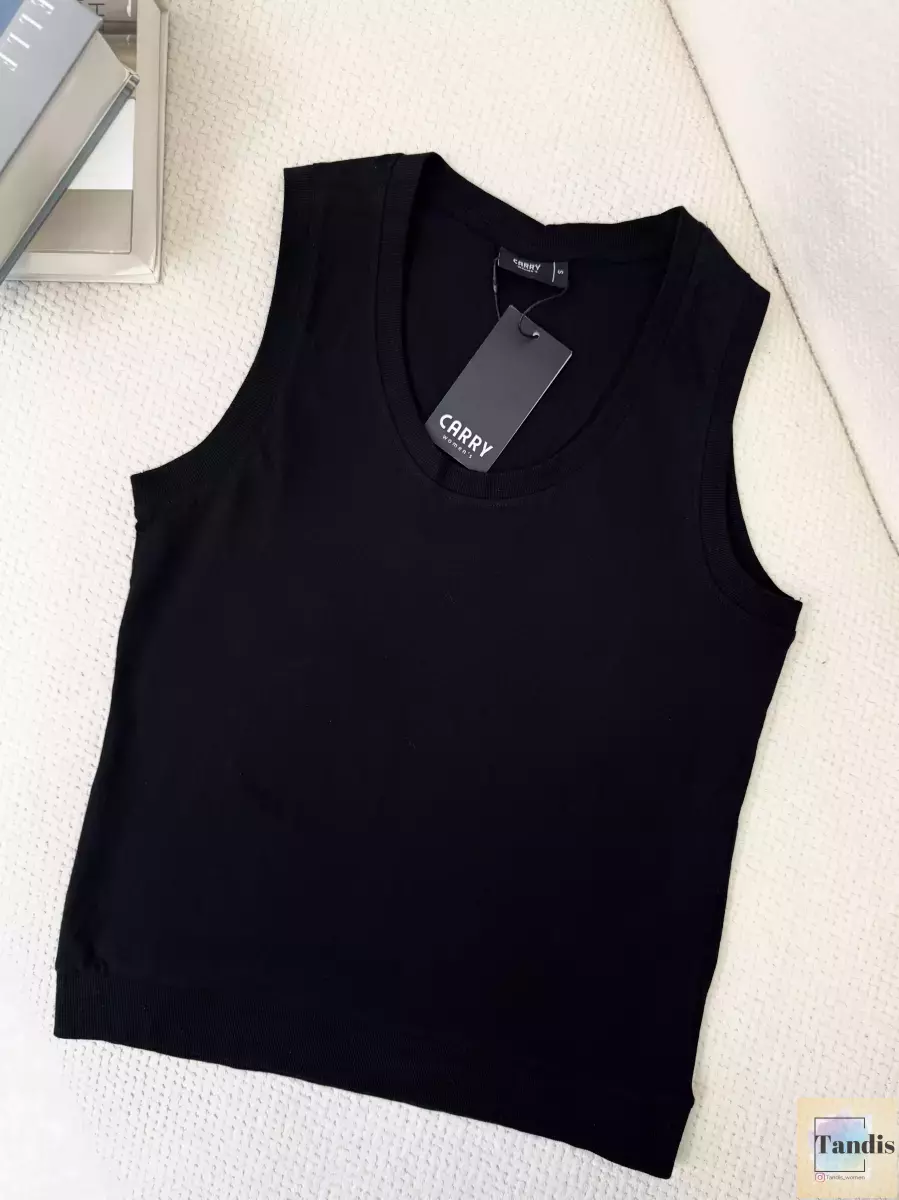 تاپ(مشکی/سفید)garry