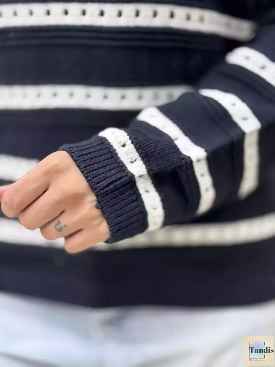 بافت راه راه صورتی و سرمه ایی تیره