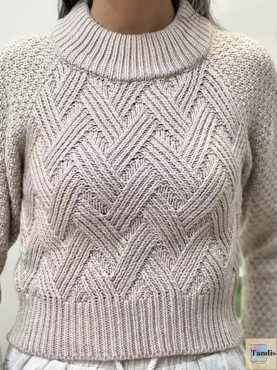 بافت کراپ یقه اسکی