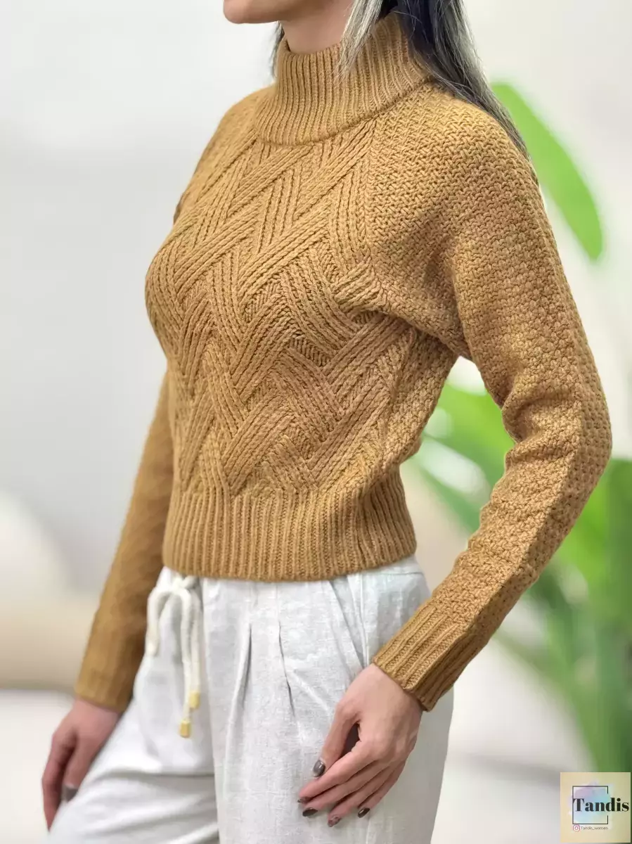 بافت کراپ یقه اسکی