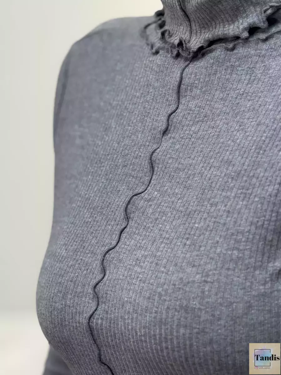 بلوز یقه اسکی کبریتی مدل دار(3 رنگ)