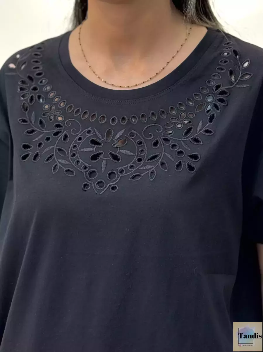 تیشرت مشکی هویه کاری