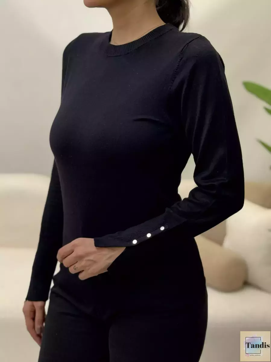 بافت یقه گردآستین دکمه