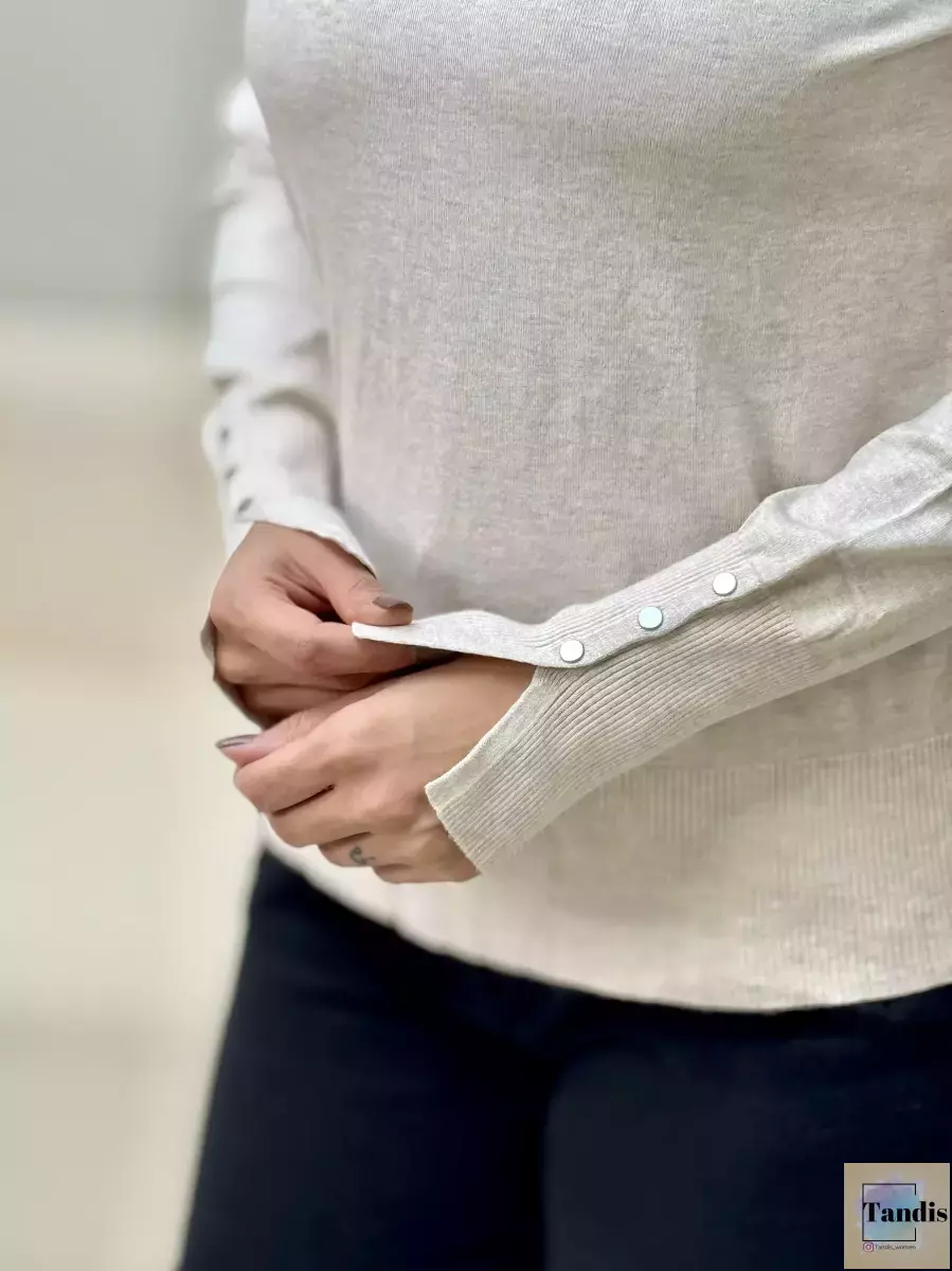 بافت یقه گردآستین دکمه