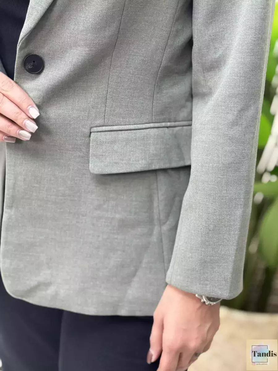 کت لینن سبز زیتونی