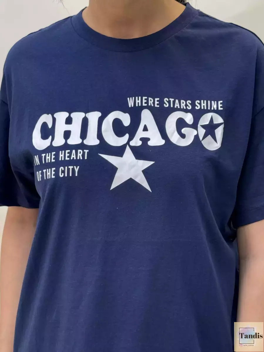 تیشرت سرمه ای chicago