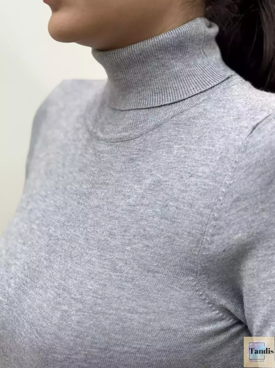 بافت یقه اسکی آستین دکمه