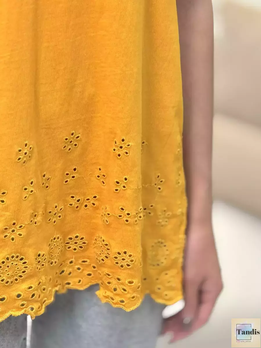 پیراهن خامه دوزی پرتقالی