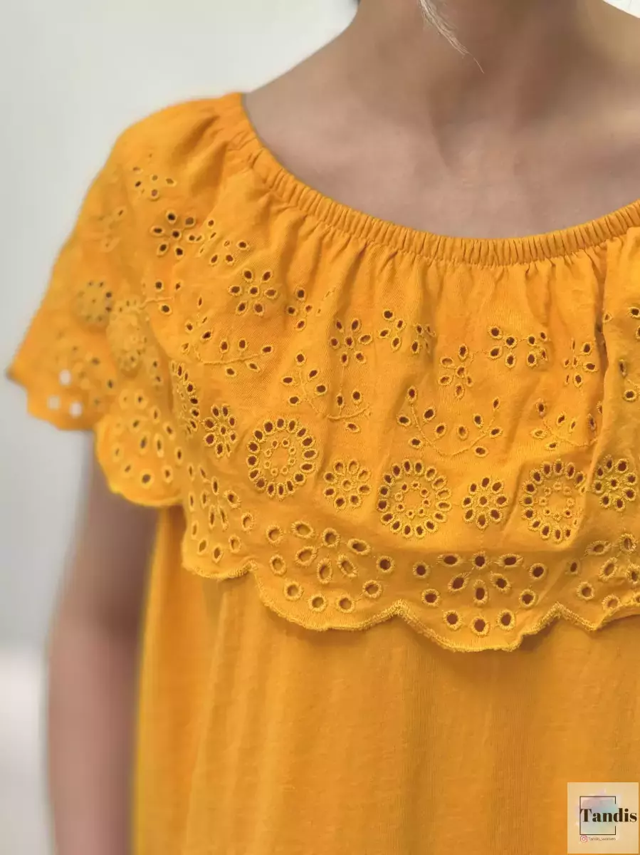 پیراهن خامه دوزی پرتقالی