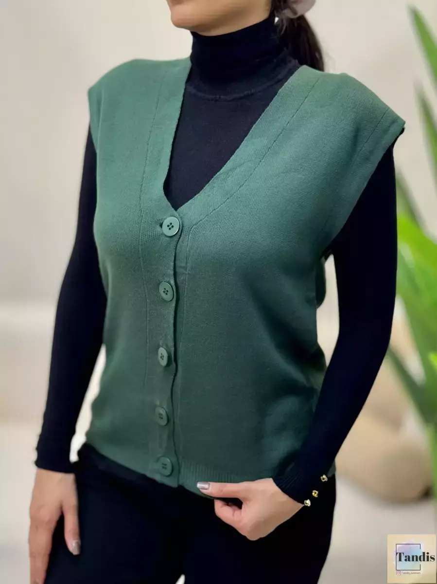 وست بافت جلو دکمه lc