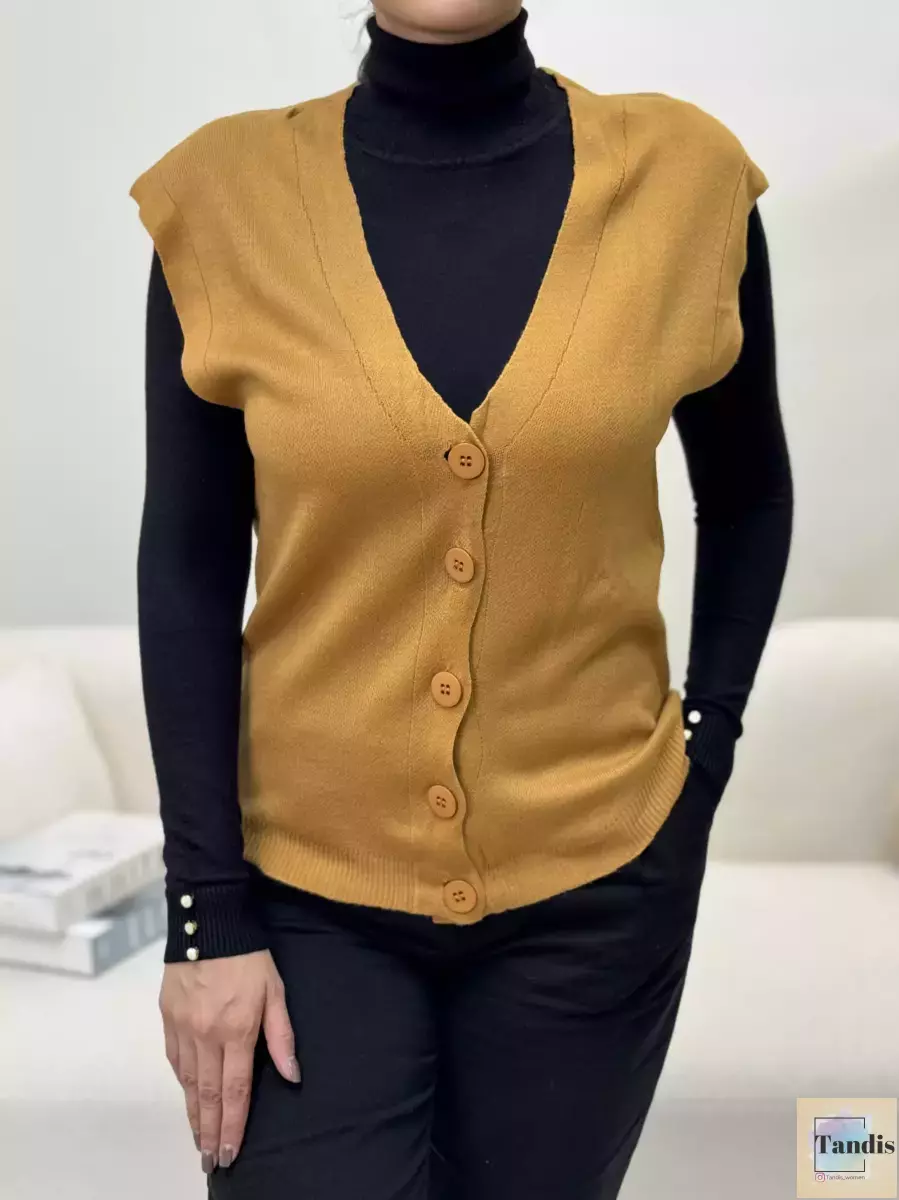 وست بافت جلو دکمه lc