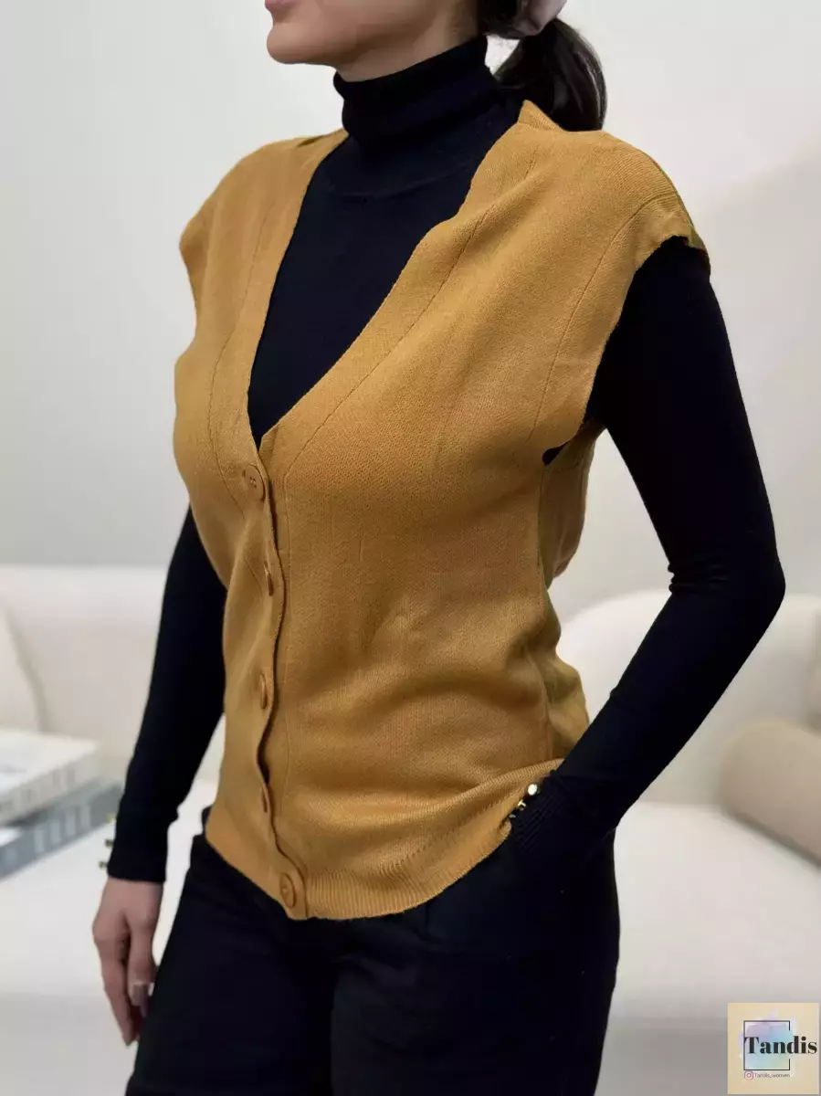 وست بافت جلو دکمه lc