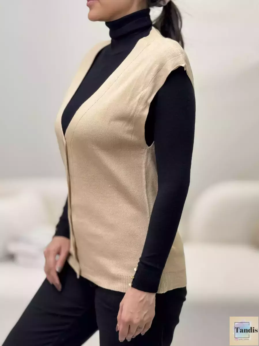 وست بافت جلو دکمه lc