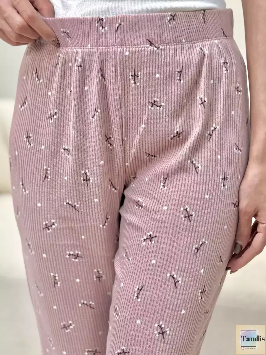 شلوار موهر گلدار و راه راه