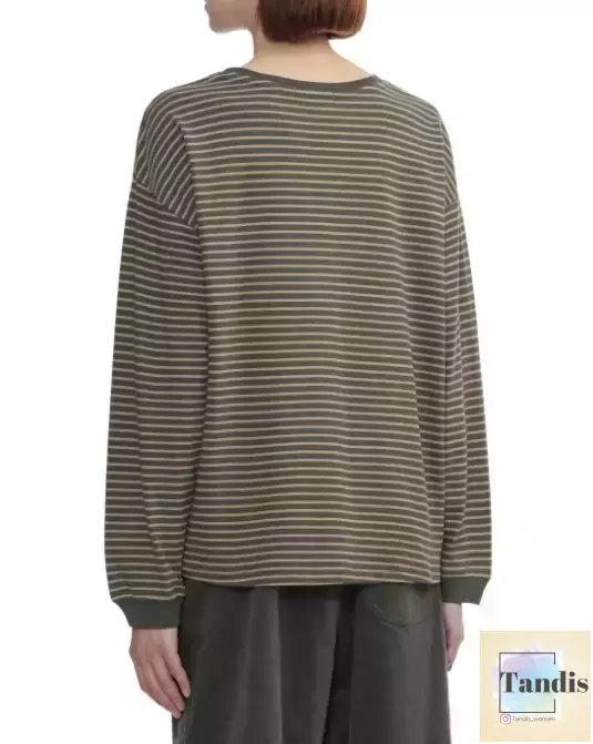 تیشرت آستین بلند راه راه پاییزه