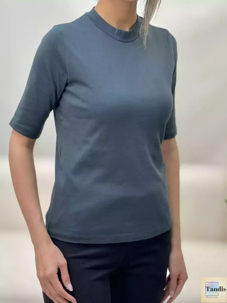 تیشرت یقه 3سانت آستین کوتاه