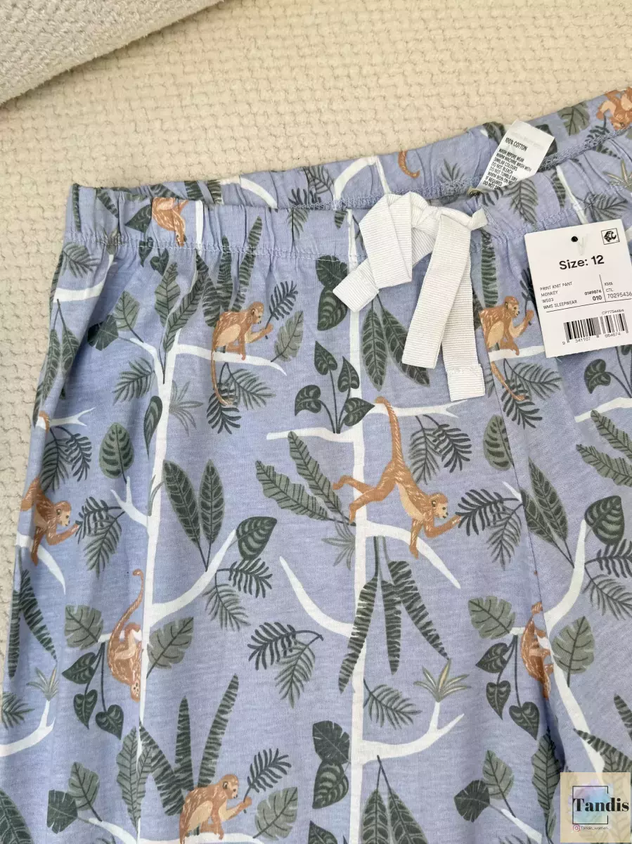 شلوار راحتی آنکو زمینه آبی