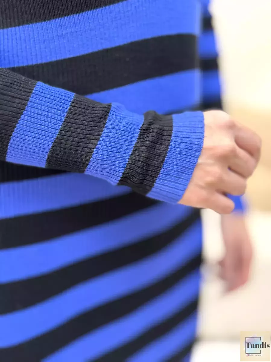 پیراهن بافت راه راه