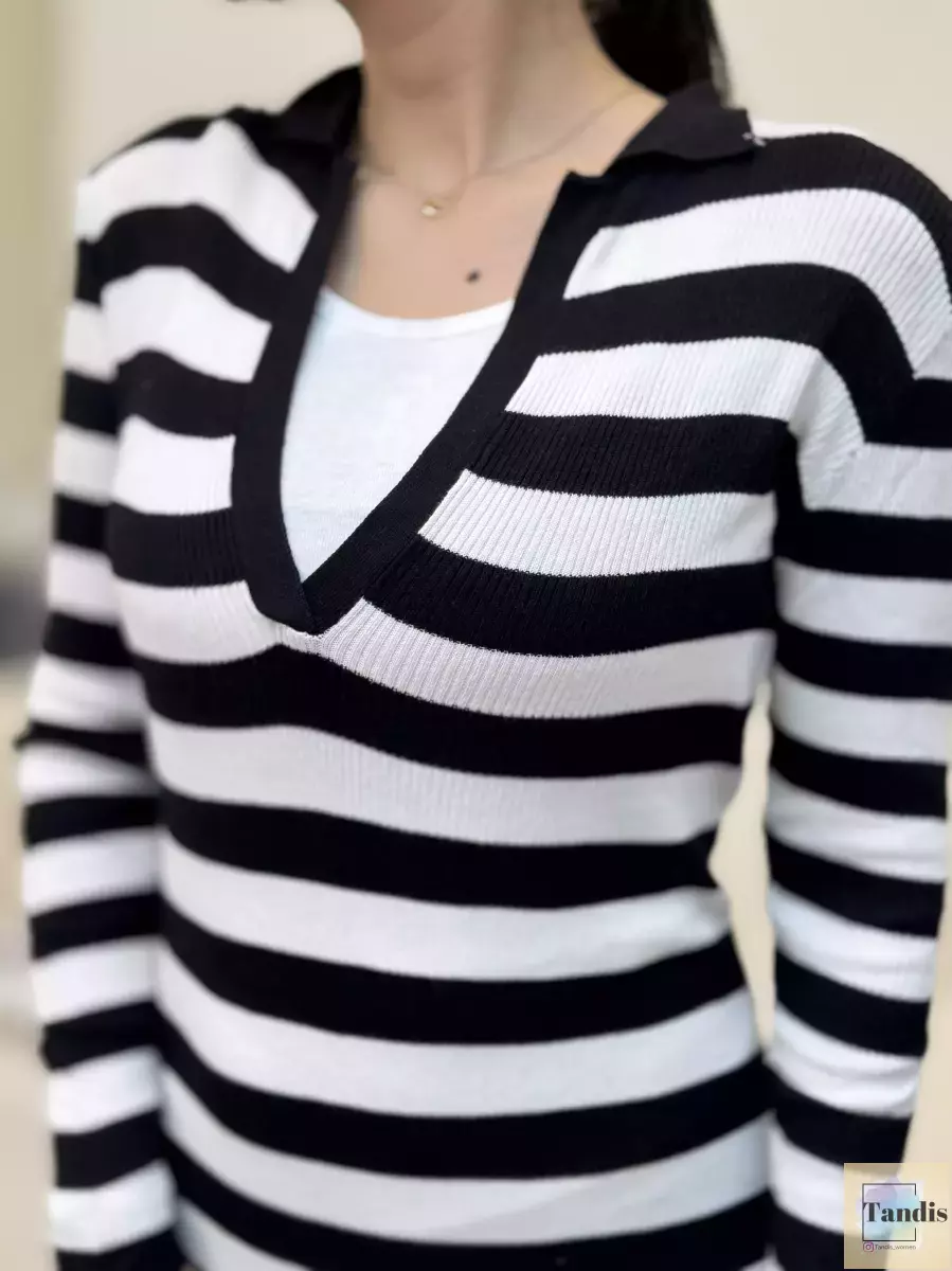 پیراهن بافت راه راه