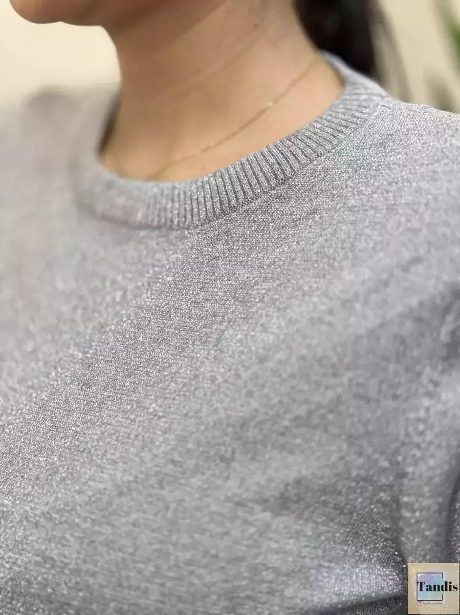 بلوز لمه نقره ای