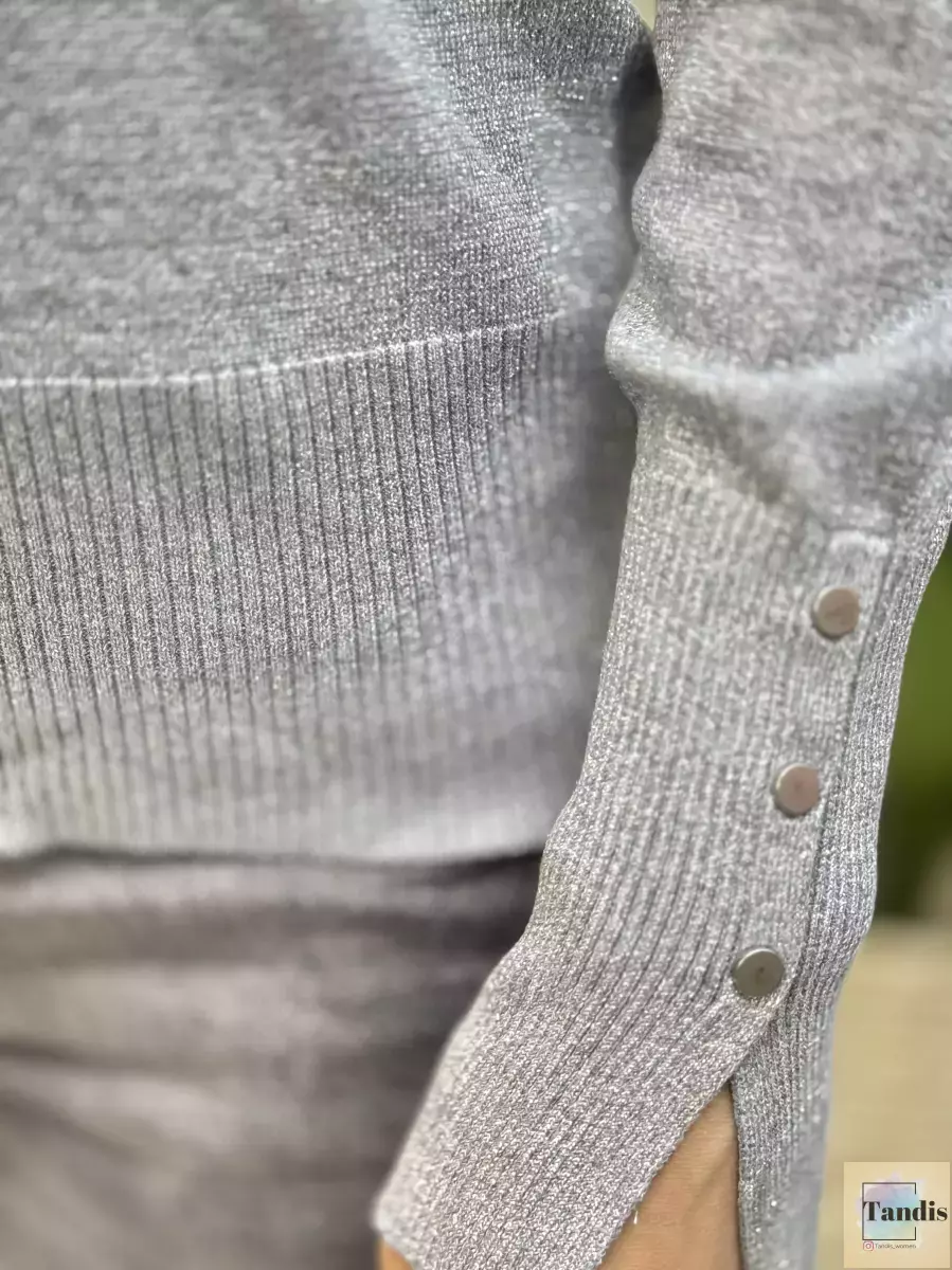 بلوز لمه نقره ای