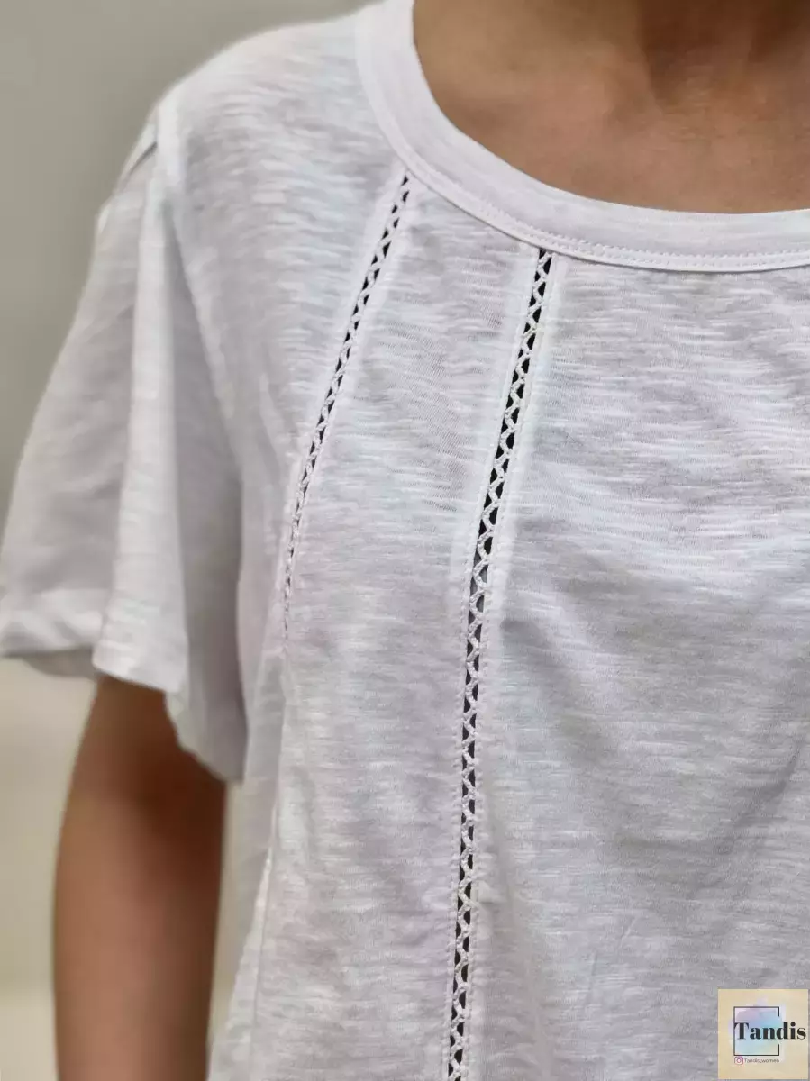 تیشرت یقه گرد جلوگیپور