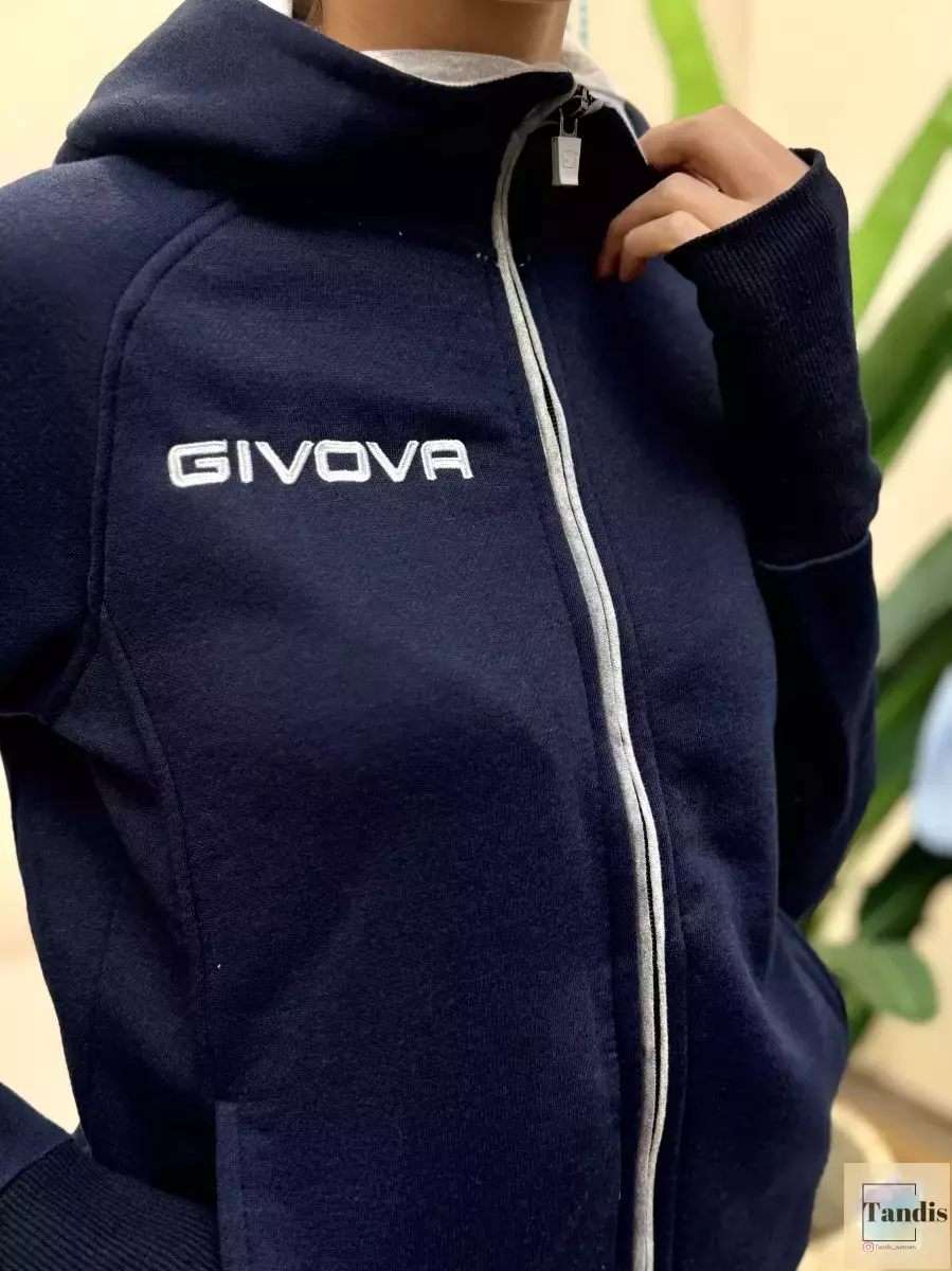 ست سویشرت و اسلش سرمه ای