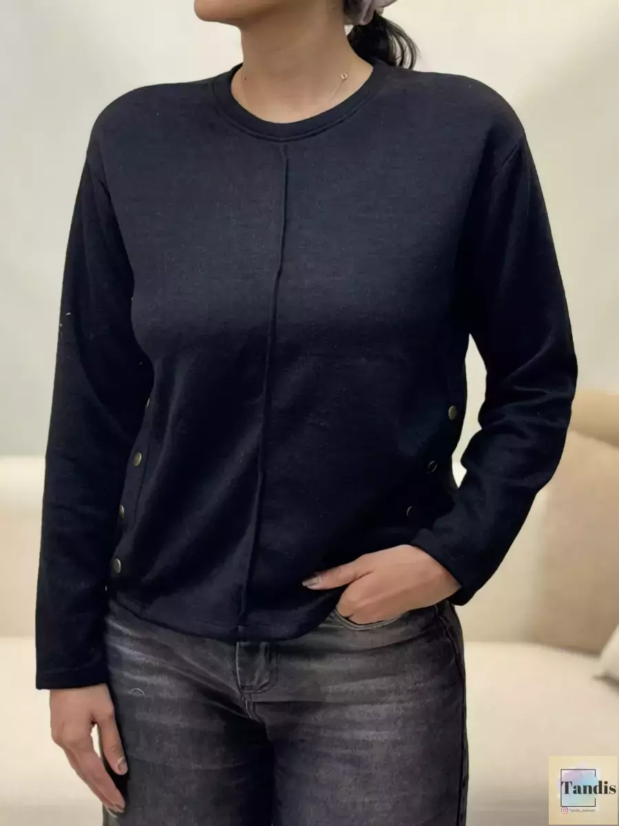 بافت بغل دکمه(مشکی-سبز-قرمز)