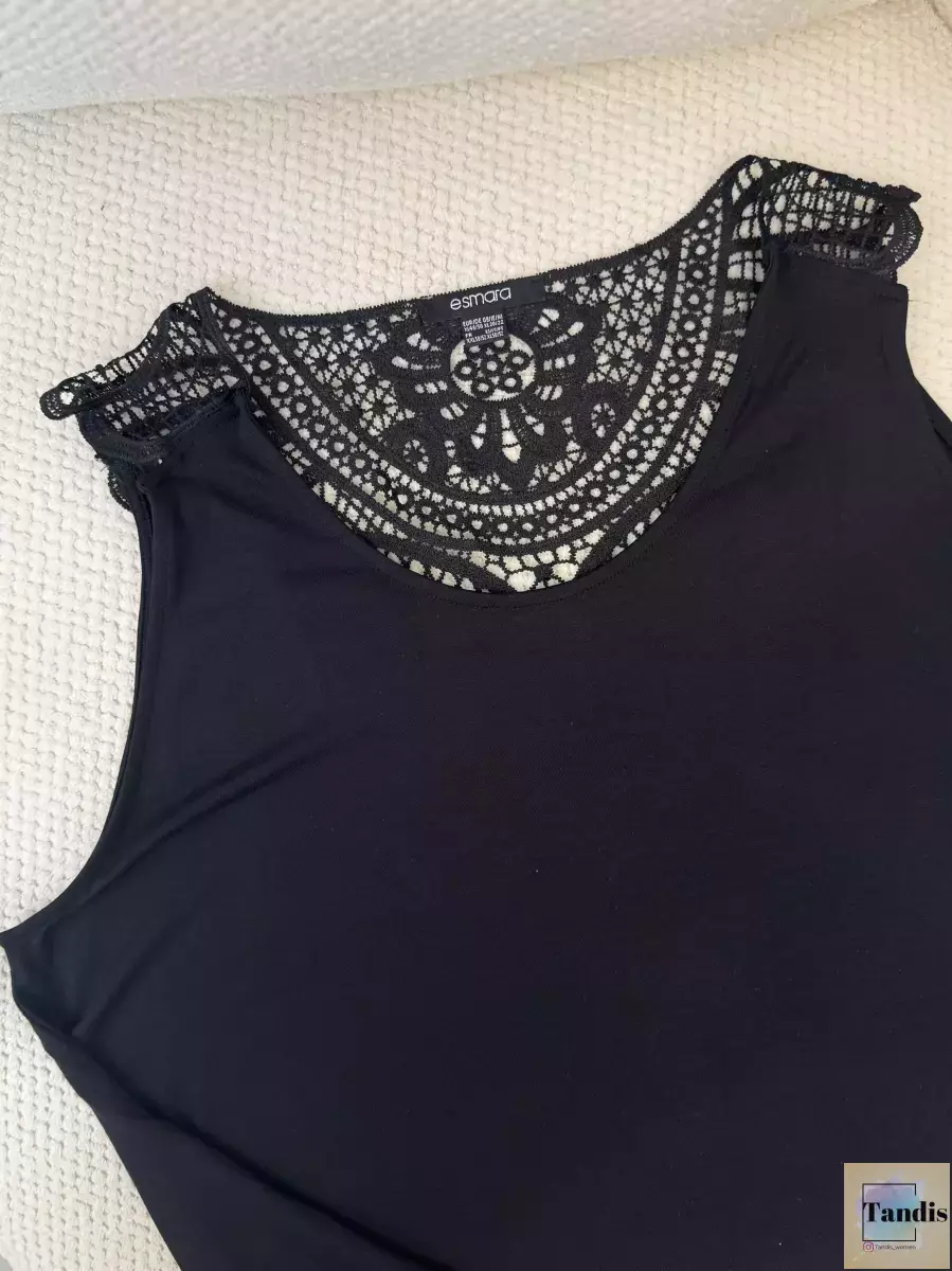 تاپ گیپور دار مشکی