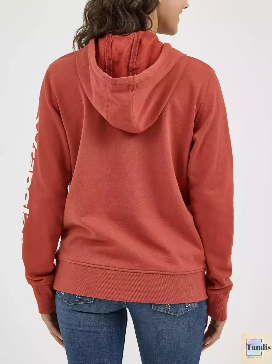 هودی wrangler(آجری-سبز)