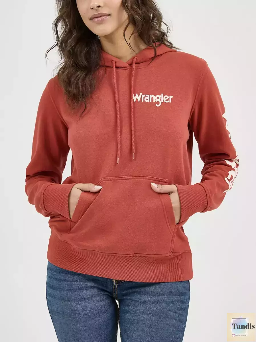 هودی wrangler(آجری-سبز)