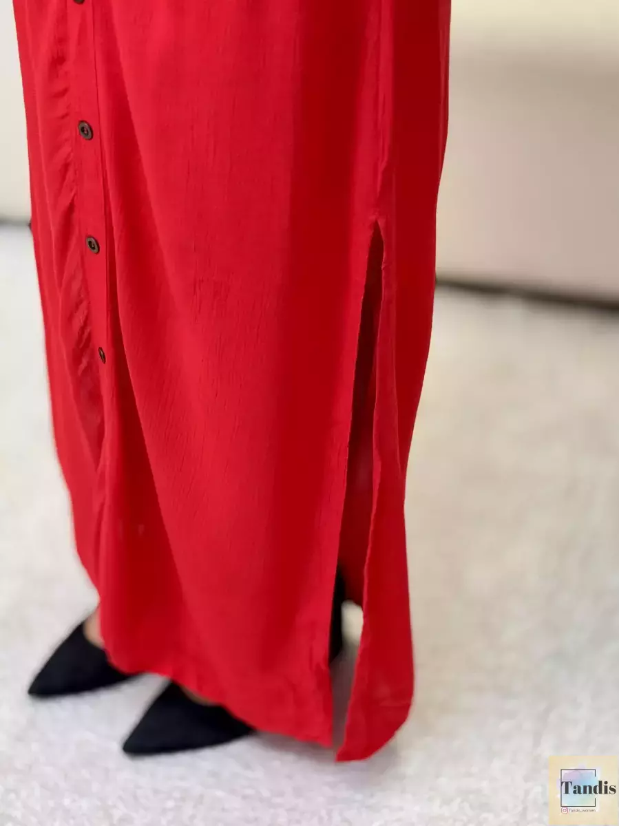 دامن جلو دکمه قرمز اسمارا