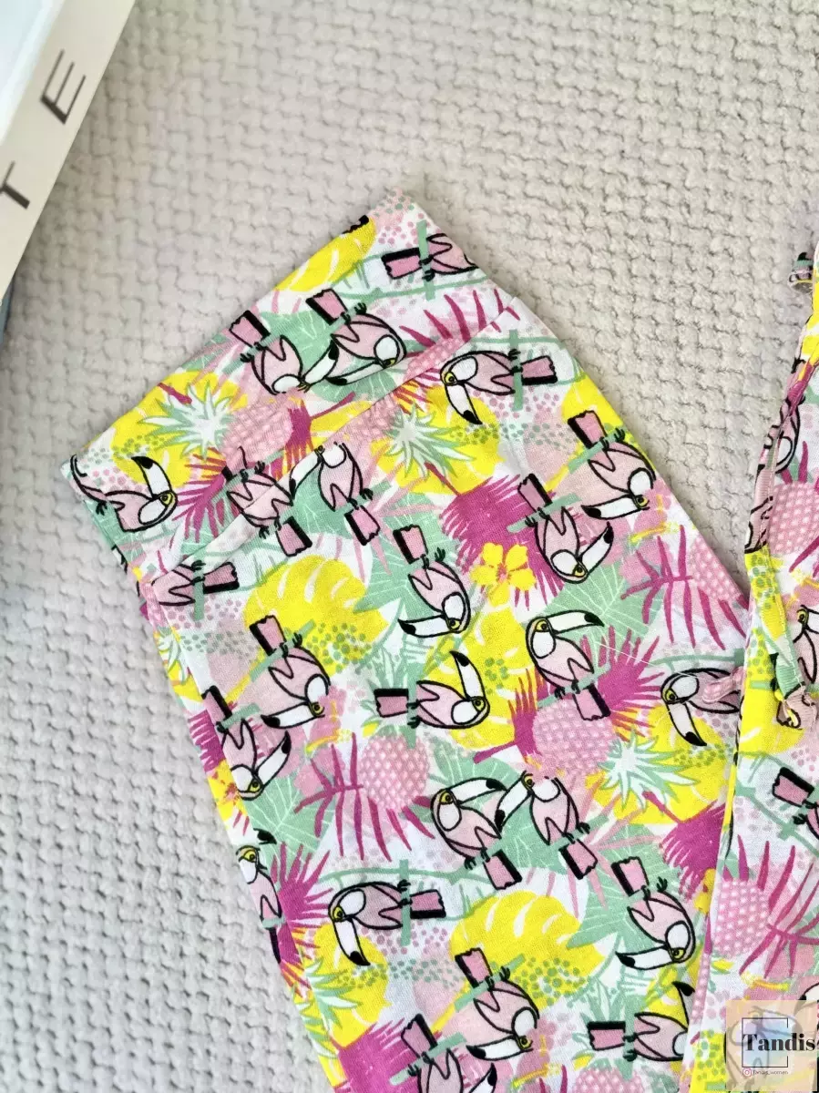 شلوار راحتی طرح طوطی