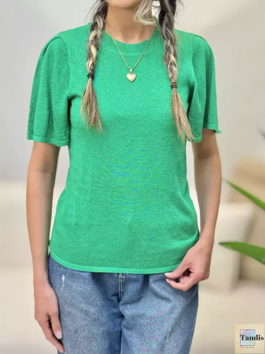 بافت لمه شاین دار(سبز و نسکافه ای)