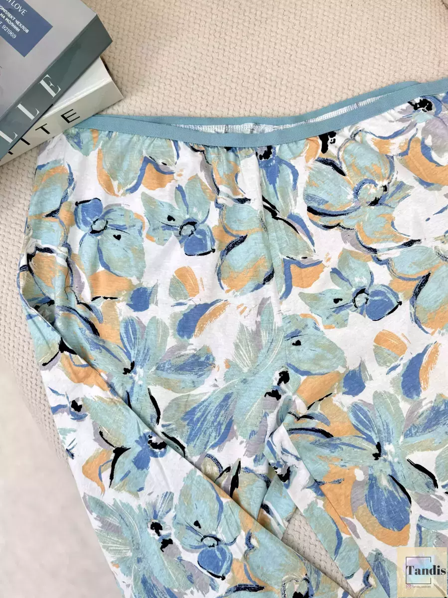 شلوار راحتی ANKO سبز گلدار