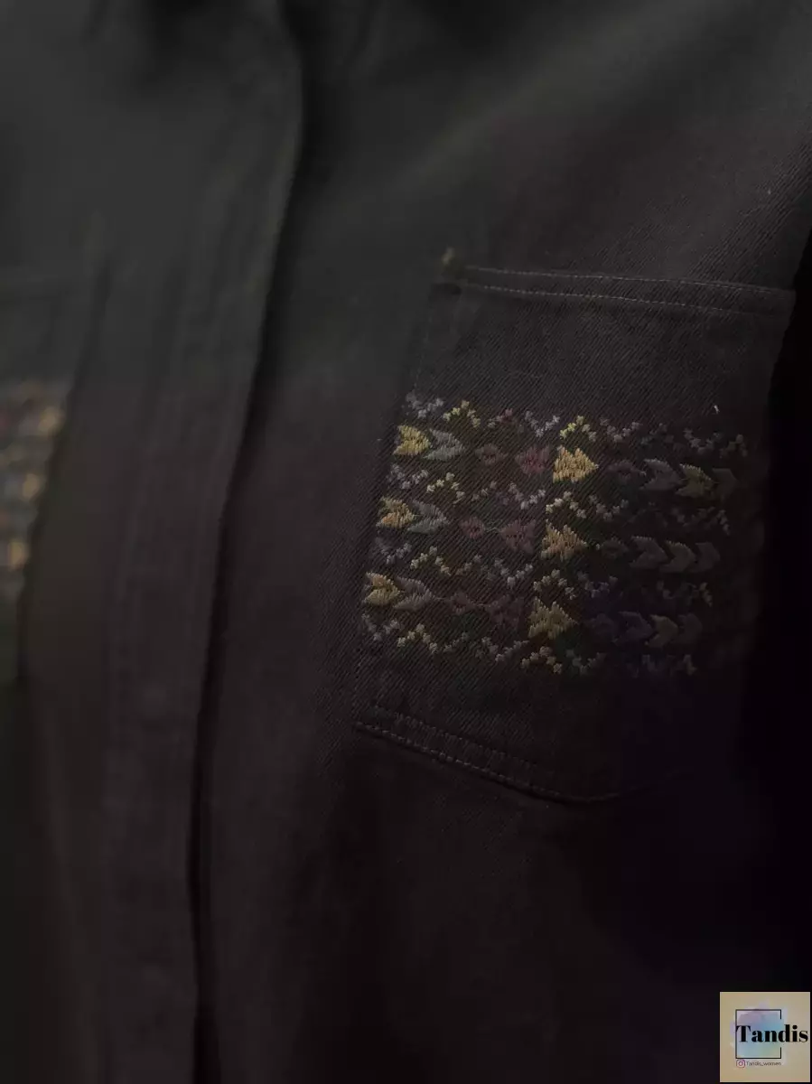 کت جین(جیب گلدوزی)